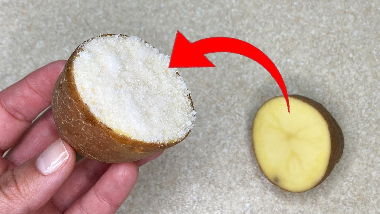 Dip a POTATO IN SALT 💥 Trick That Will Make Cleaning Easier