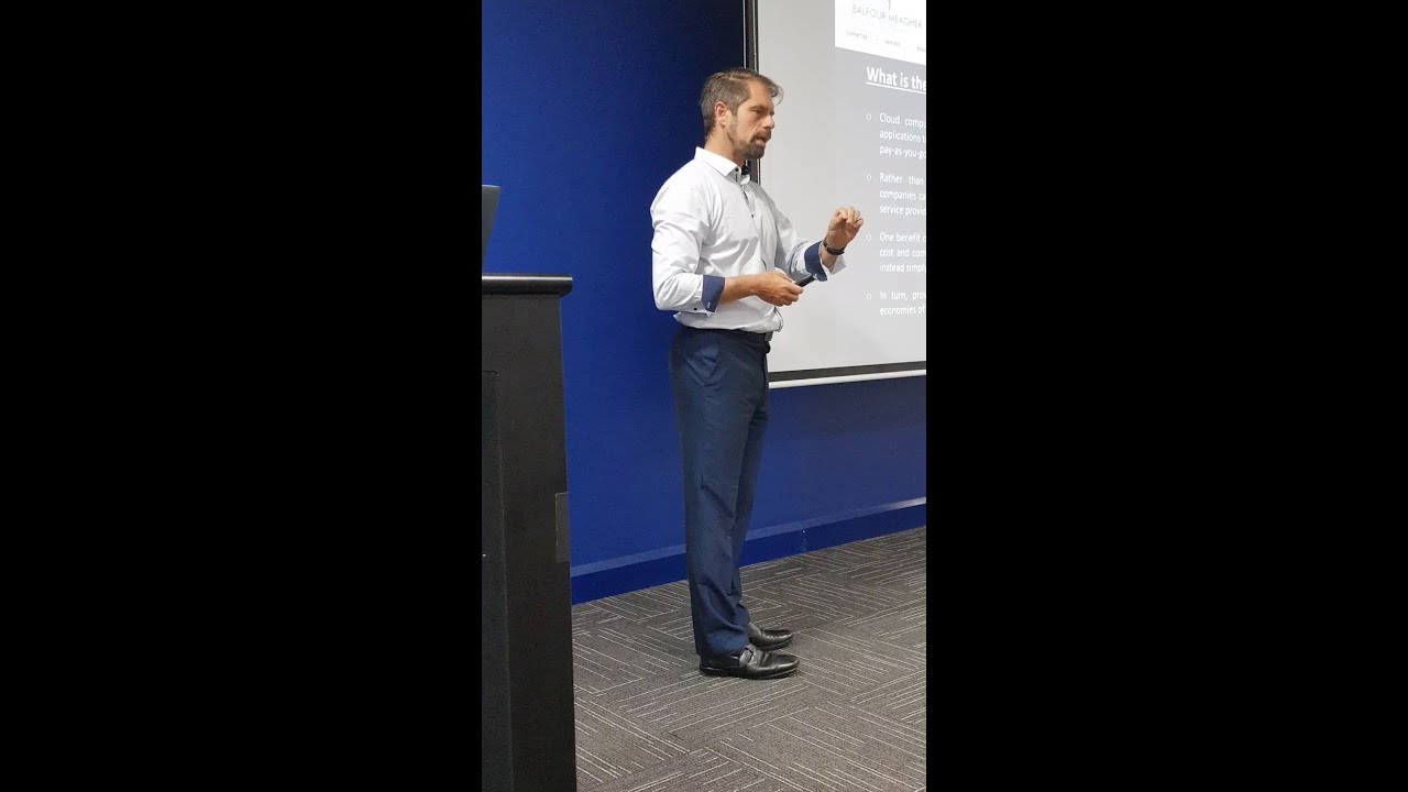 Tom Meagher explaining 
