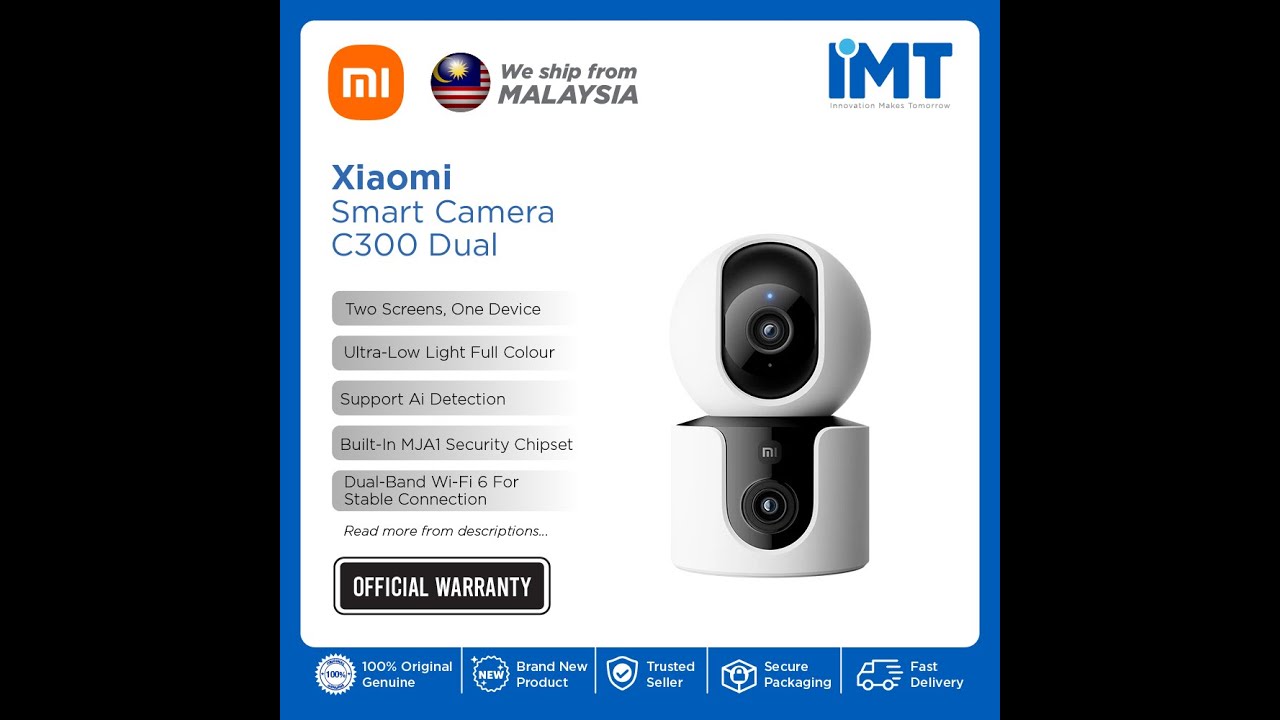 Xiaomi Smart Camera C300 Dual | Two Screens, One Device