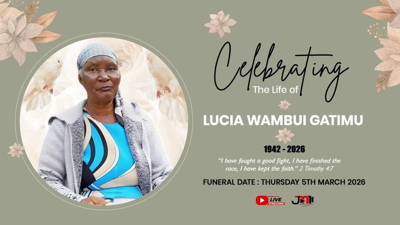 in Loving Memory of Lucia Wambui Gatimu.