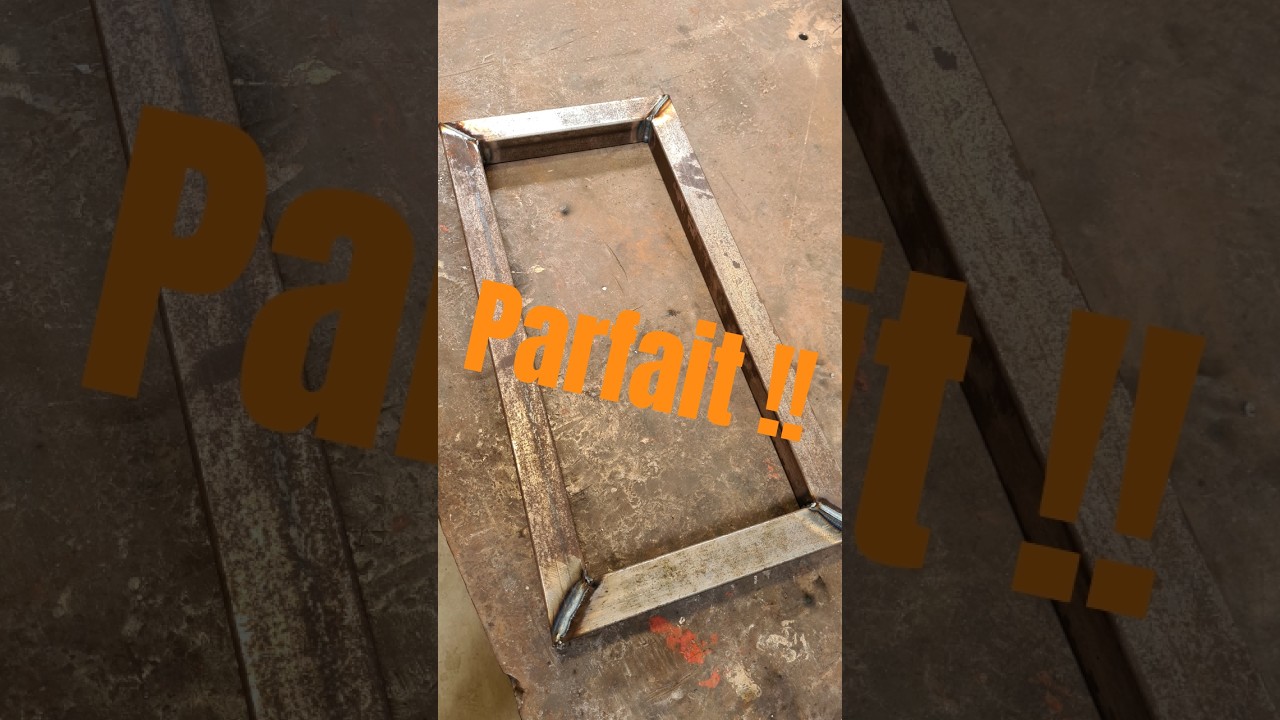 DIY fabriquer un cadre acier parfait 600x300mm. #bricolage #soudure #astuce #diy #fabrication