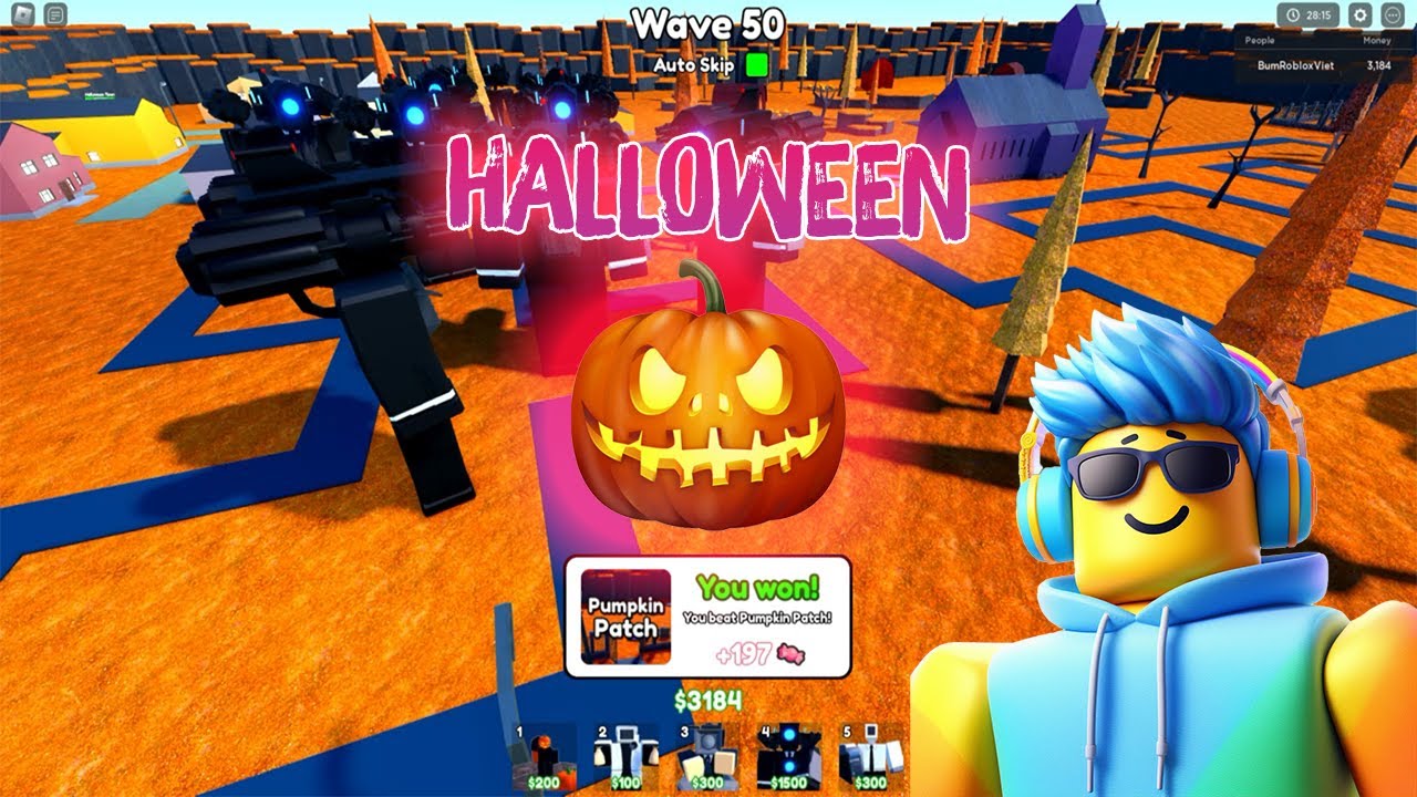 Toilet Tower Defense MỪNG HALLOWEEN - Pumpkin Patch Là Dễ?!!!