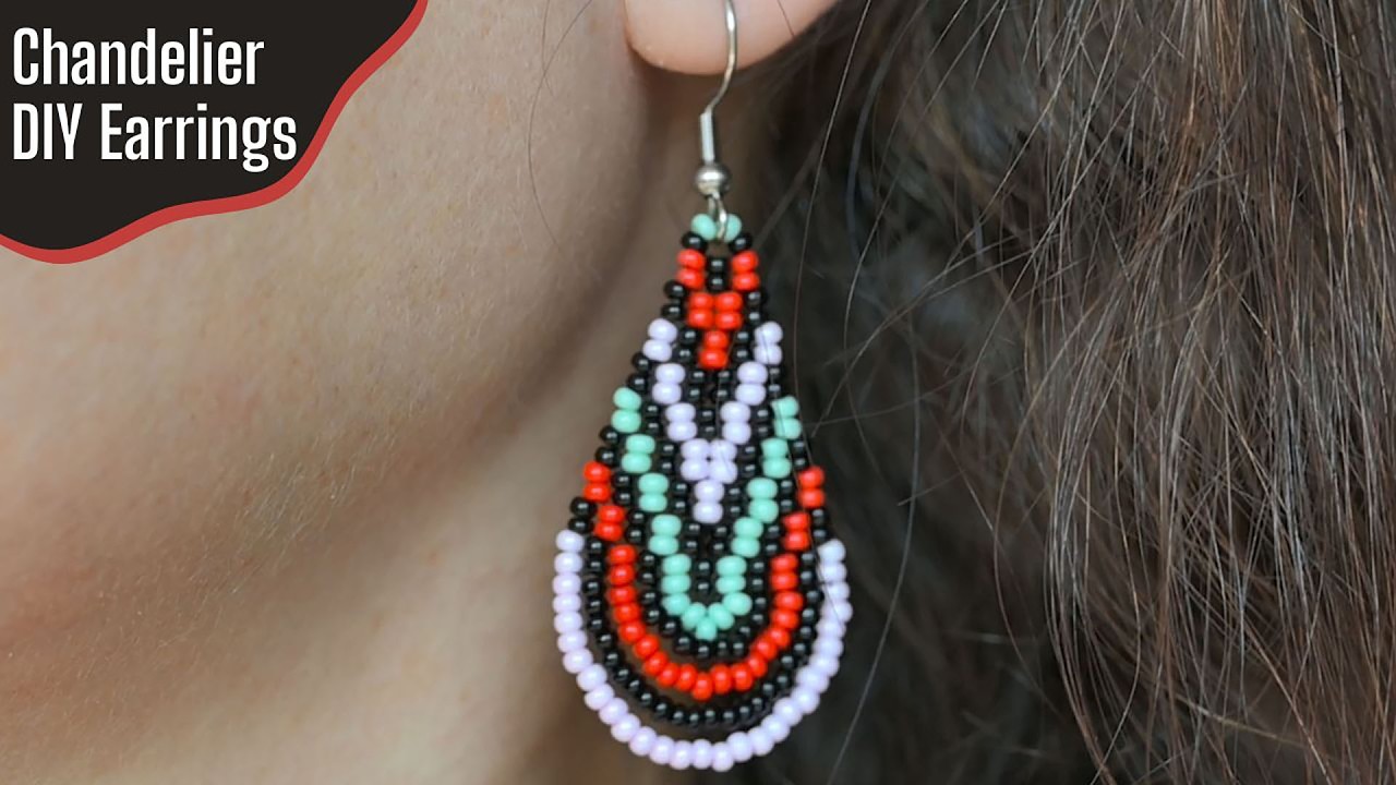 DIY Chandelier Beaded Earrings - Easy Beading Tutorial