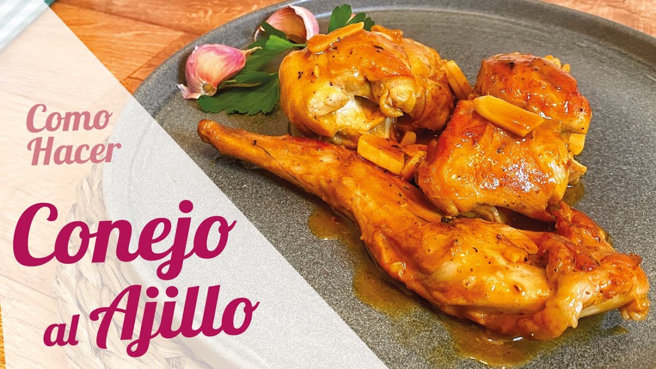 CONEJO AL AJILLO 🐇 Receta fácil de cocina tradicional