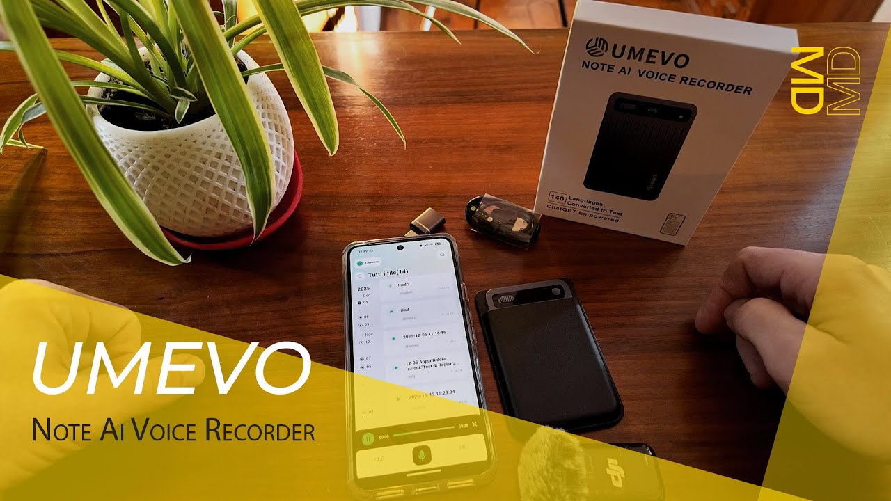 UMEVO Note – Il registratore vocale con IA che cambia le regole