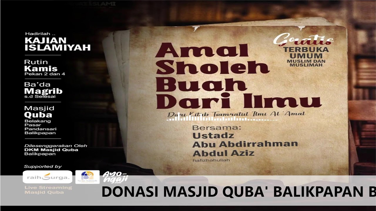 Siaran langsung Masjid Quba' Balikpapan