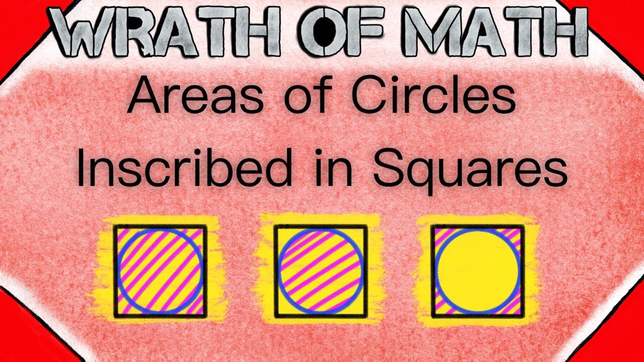 Area of Circles Inscribed in Squares | Geometry, Inscribed Circles, Finding Area