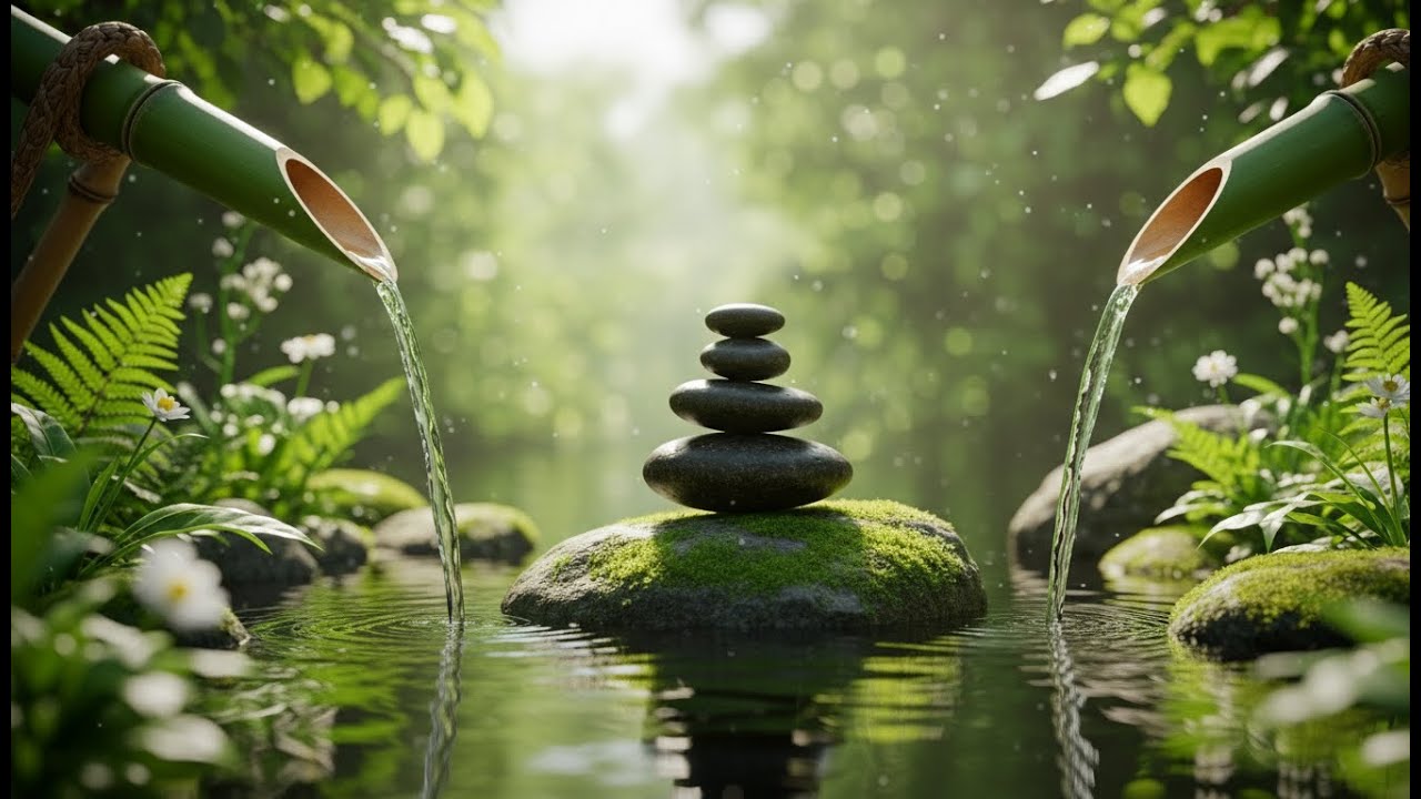 Relaxing Piano Music & Water Sounds for Deep Sleep