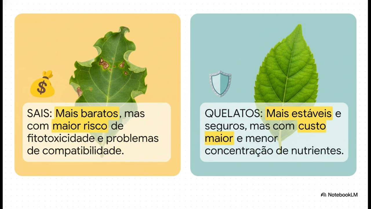 Formulações e adjuvantes na eficiência da adubação foliar