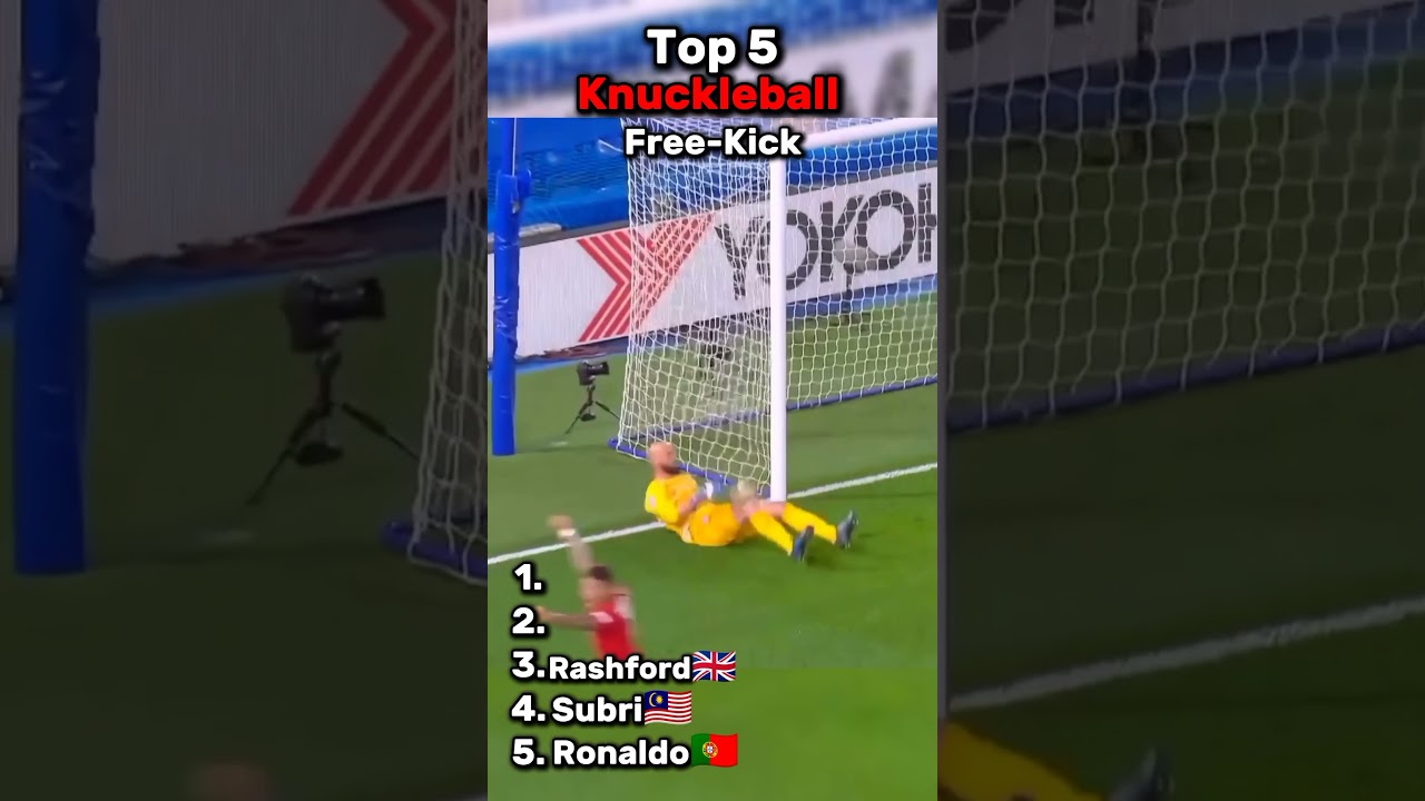 5 Knuckleball Freekicks that Defied Physics #knuckleball #soccershorts #football