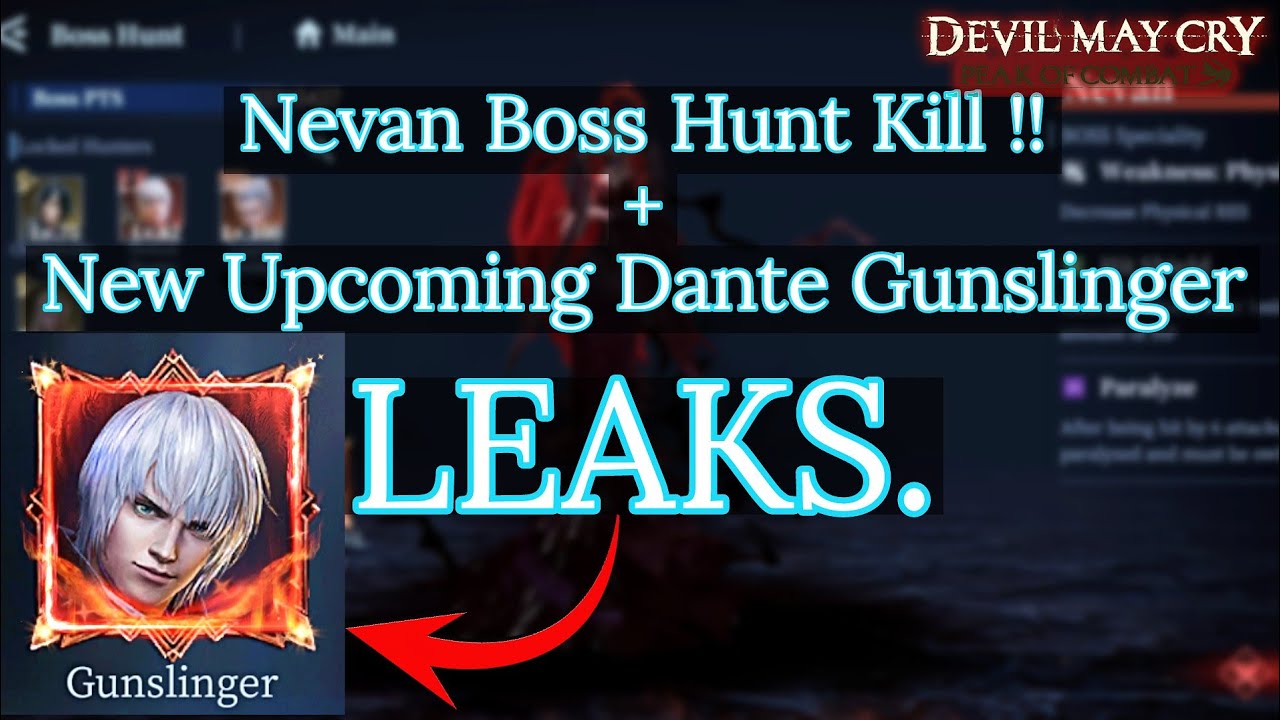 Devil May Cry Peak of Combat ( DMC POC ) | Nevan Boss Hunt | New Dante Gunslinger LEAKS!!! 😱😱.
