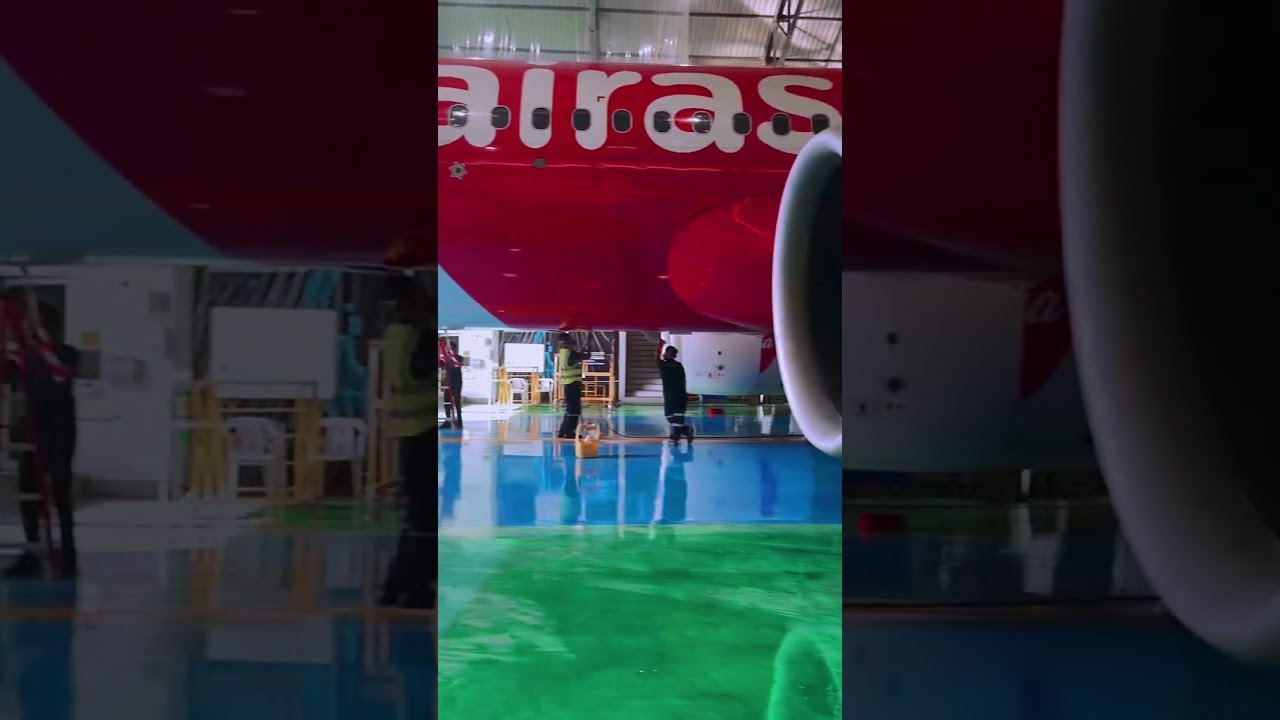 Aircraft Jacking Explained | AirAsia HS-CBC Maintenance in Hangar