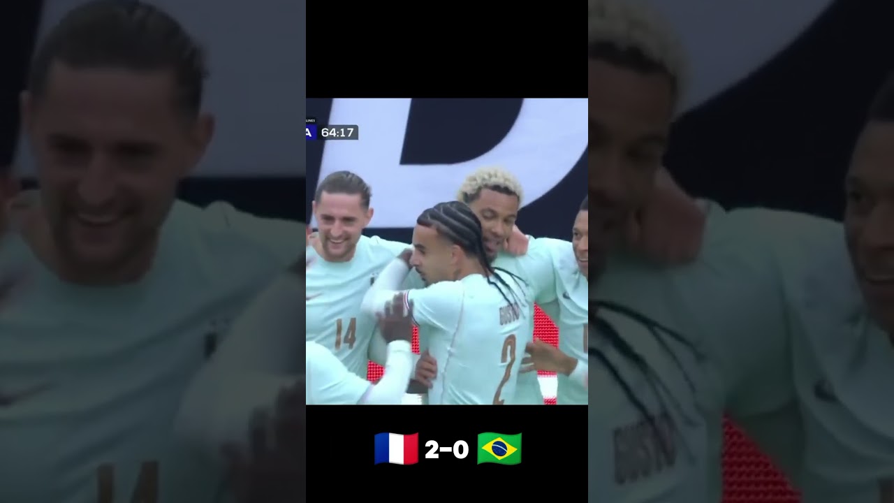 ملخص مباراة فرنسا والبرازيل 2-1 | اهداف فرنسا والبرازيل اليوم #كرة_القدم #البرازيل #فرنسا