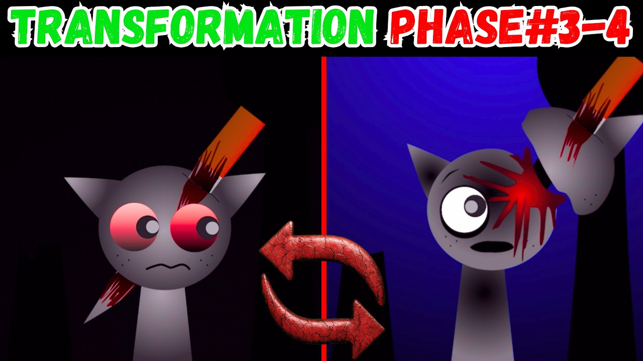 Incredibox Sprunki - Transfotmation Phase#3 &rarr; Phase#4