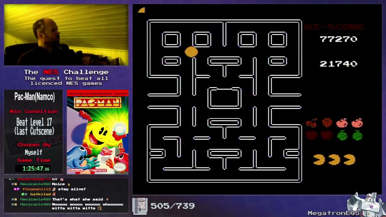 NES Challenge: Game #505: Pac-Man (Namco)
