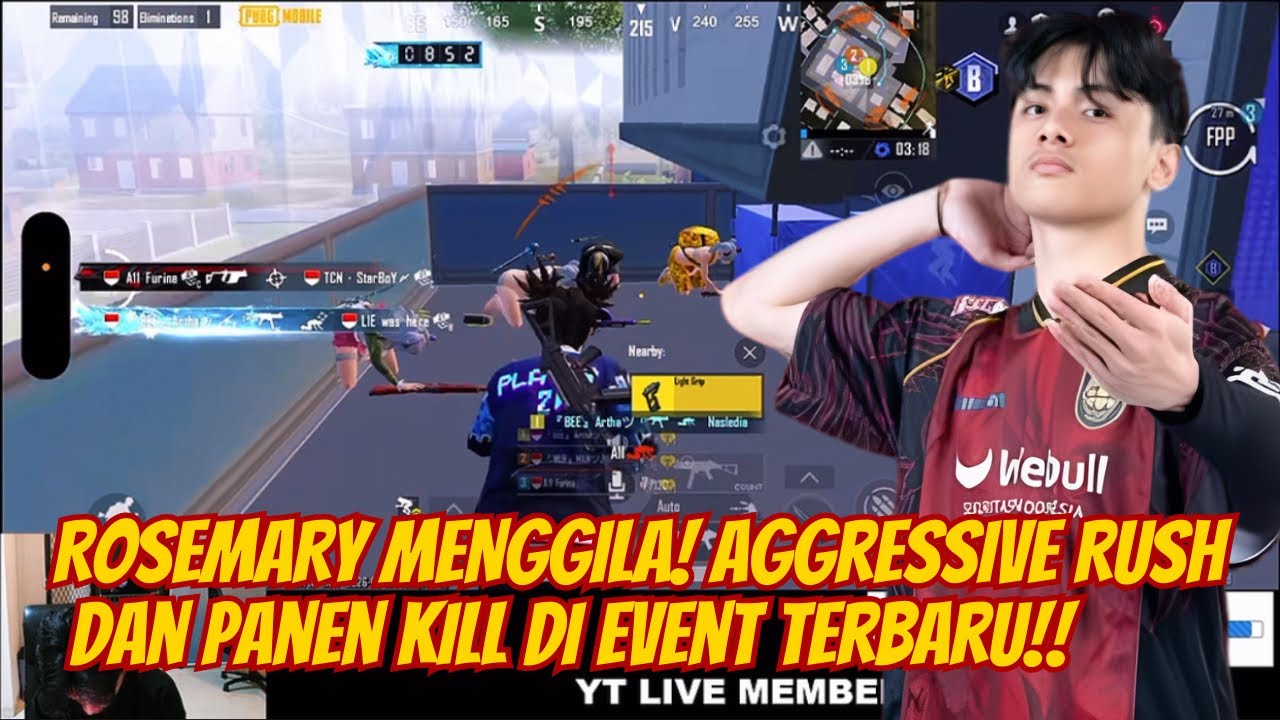 Full Pressure Rosemary Saat Push Conqueror, Musuh Tak Diberi Nafas 🥶😱 #pubgmobile 