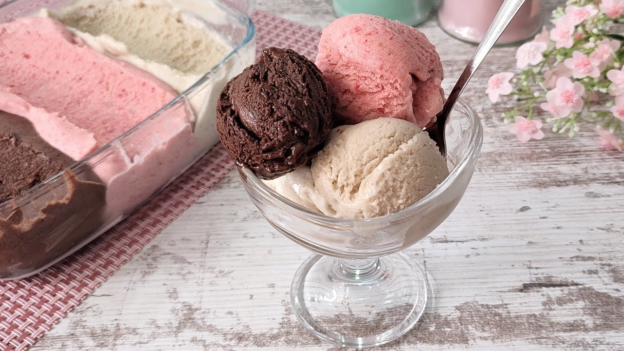 sehr leckeres HAUSGEMACHTES EIS! Ohne Milch, Zucker und Eismaschine! Homemade Eis Cream!