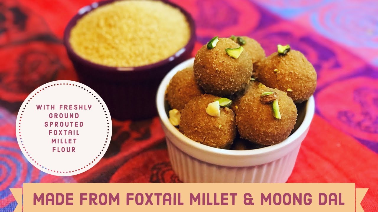 Foxtail millet recipes | Foxtail Ladoo| Millet recipes| Millet sweets| Sprouted millet flour recipes