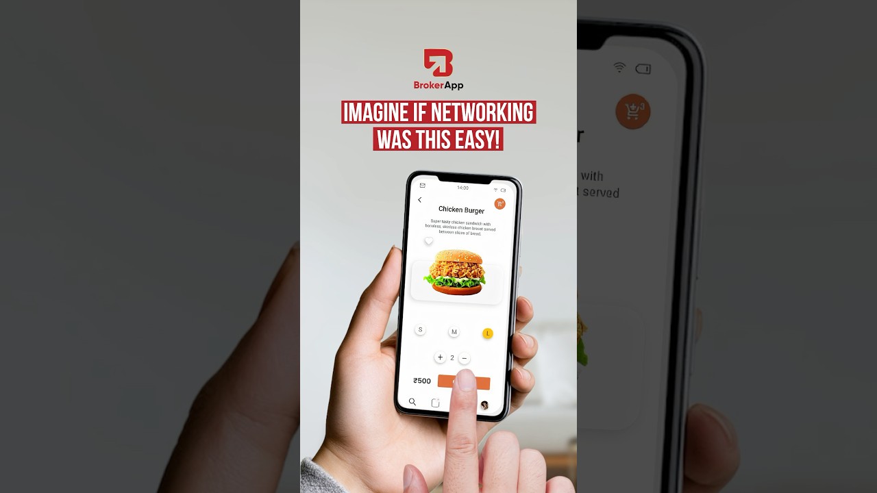 Networking can be this easy with BrokerApp! #brokers #trending #app #networking