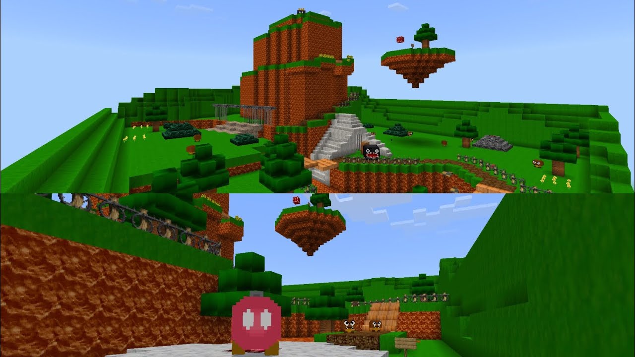 Mario 64 Bob-omb Battlefield in Minecraft