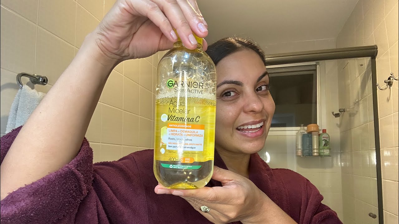 Água micelar com vitamina C da Garnier