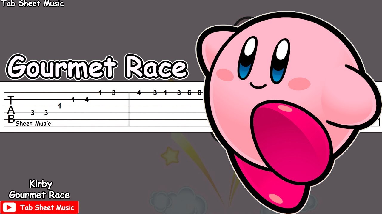 Kirby - Gourmet Race Guitar Tutorial | TAB
