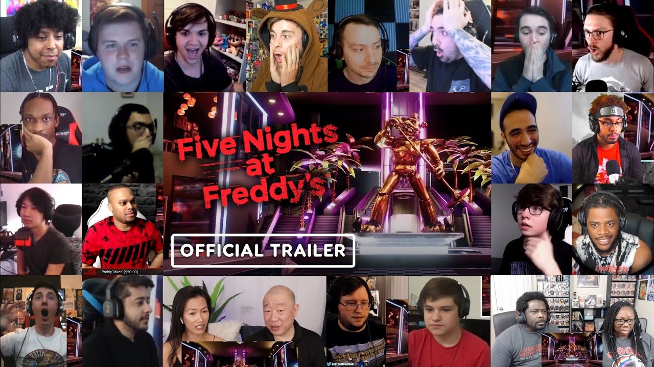 FNAF Five Nights at Freddy's Security Breach Teaser Trailer Reaction Mashup & Review