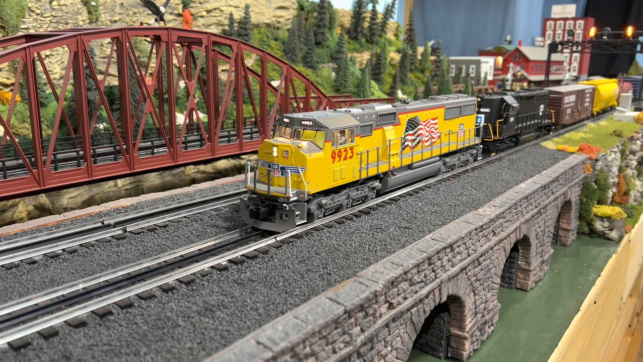 O Scale Layout-Modern run session.