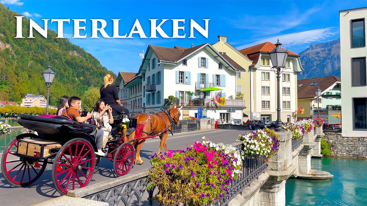 Interlaken, Switzerland 4K - One Of The World's Most VISITED Places - Walking Tour, Travel Vlog