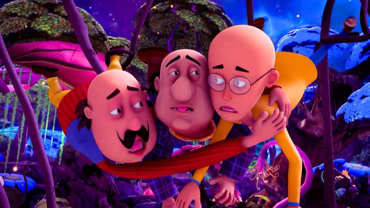 Motu Patlu hangs in midair, Harp Lady makes a dangerous move | Motu Patlu In The Game of Zone