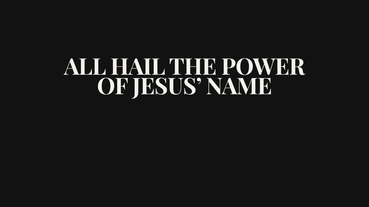 All Hail the Power of Jesus’ Name | Contemporary Worship Hymn