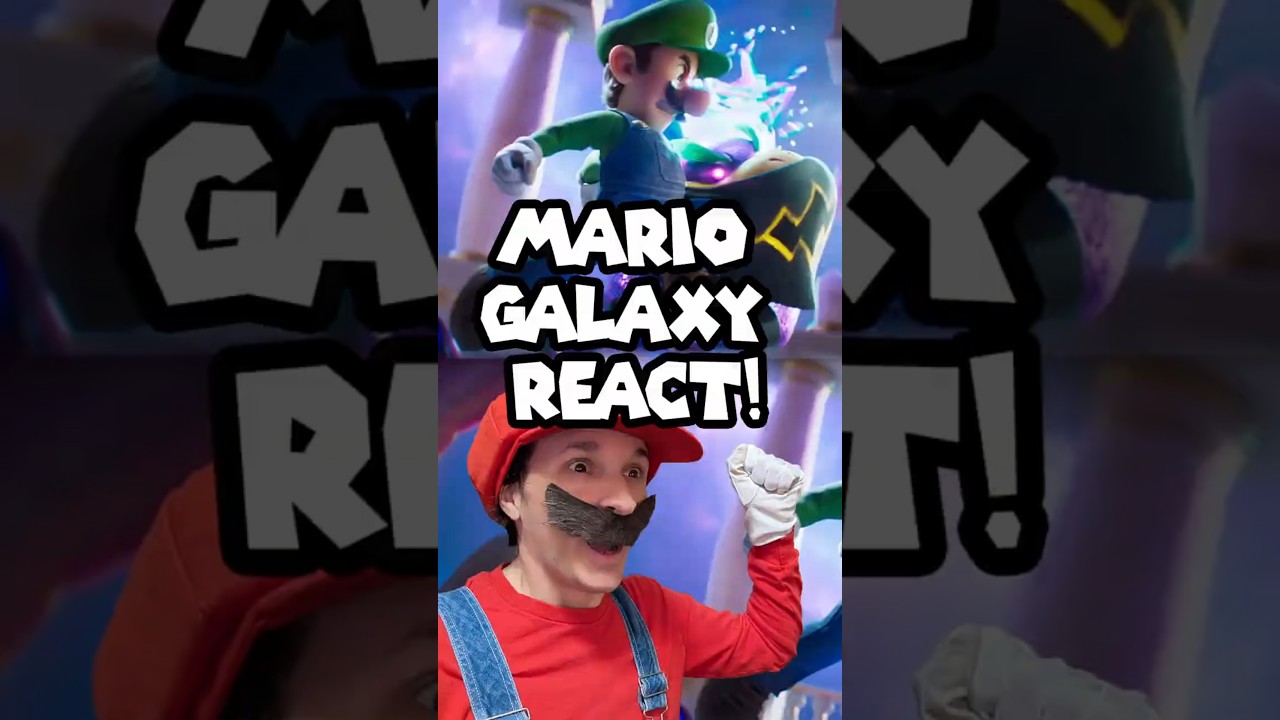 Super Mario Reacts to the 2nd Mario Galaxy Movie Trailer!