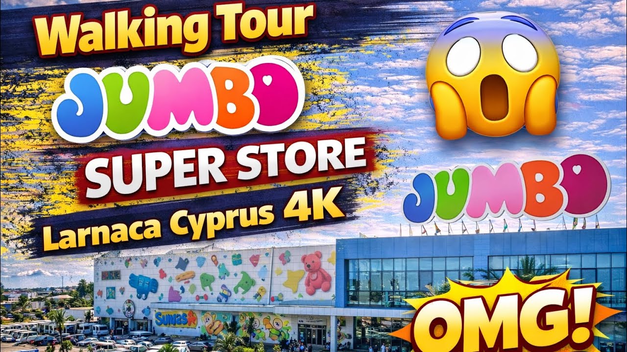 Walking Tour of Larnaca Jumbo Super Store