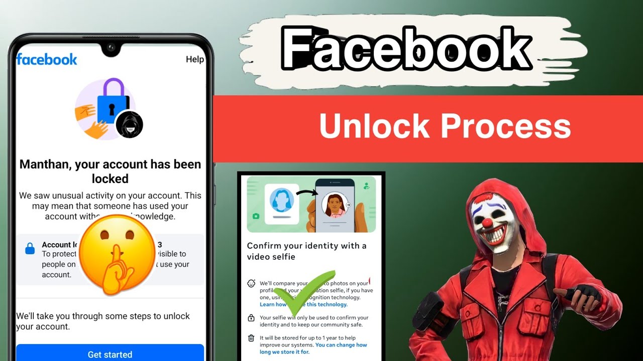 My facebook account has been locked how to unlock fb your account has been locked Video Selfie 🥰
