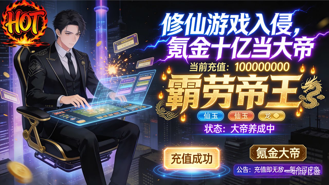 ✨【强推】《修仙游戏入侵，氪金十亿当大帝 》1--100集陈川被邪修所杀后重生，回到游戏入侵现实前五日。他洞悉浩劫将至，豪掷家产，刷出神品双灵根登顶大帝#穿越 #末世 #异能 ##动态漫画# 漫野推文