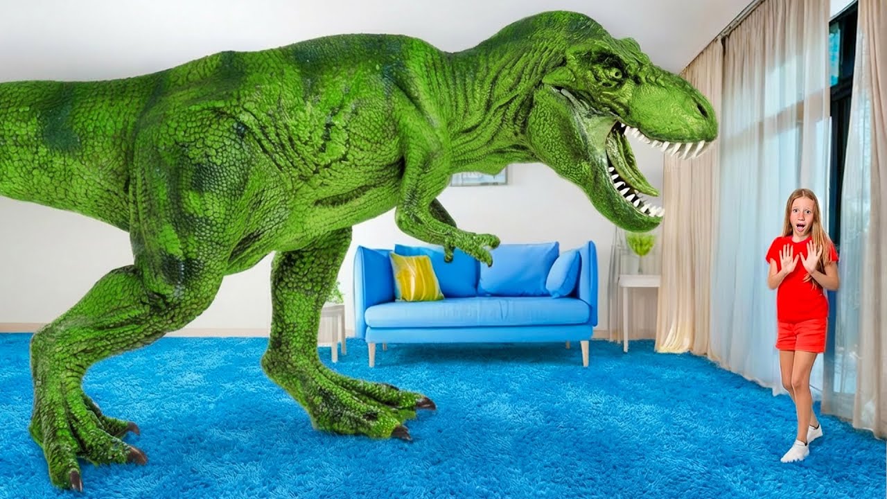 Mainan Nastya Menjadi Hidup di Sekolah – Cerita Dinosaurus untuk Anak-Anak