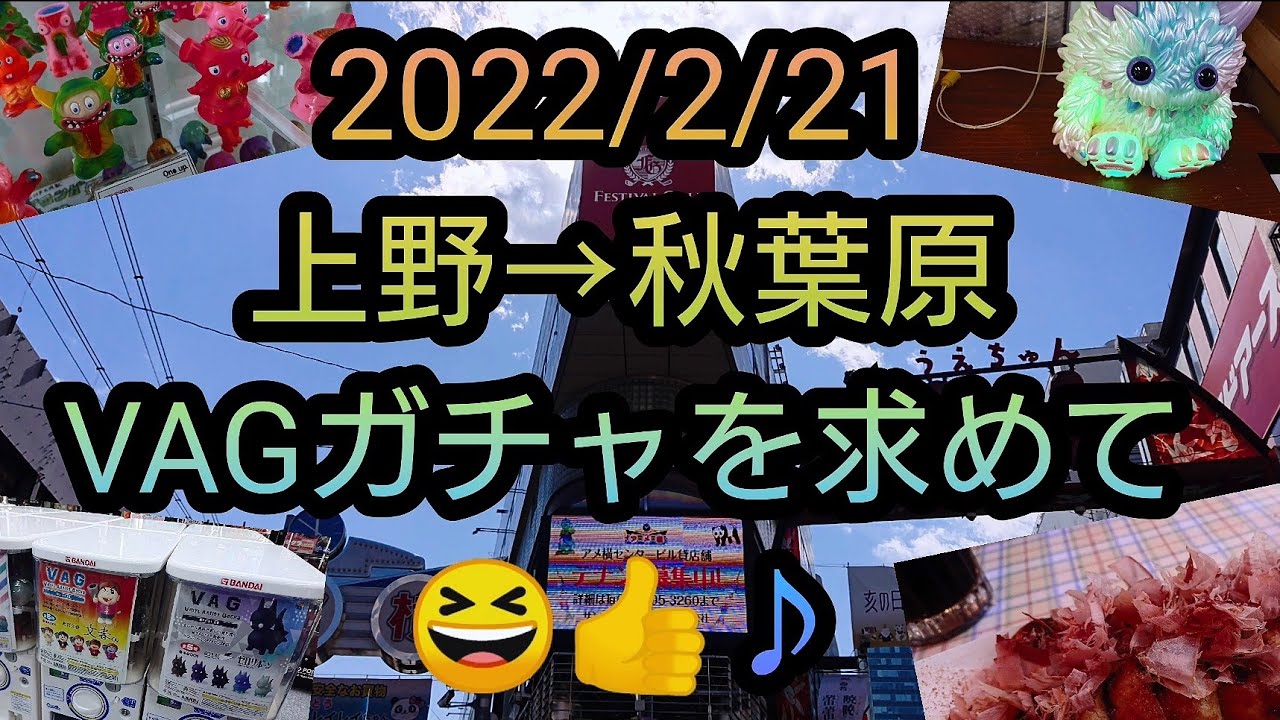 【VAGガチャ、インディーズ系ソフビ】2022/2/21VAGガチャを求めて⁉️上野→秋葉原編