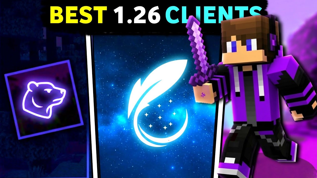 Top 5 Clients For Mcpe 1.26.0+ ( FPS BOOST)  || Best Lag Fix Clients For Minecraft Pocket edition 😆