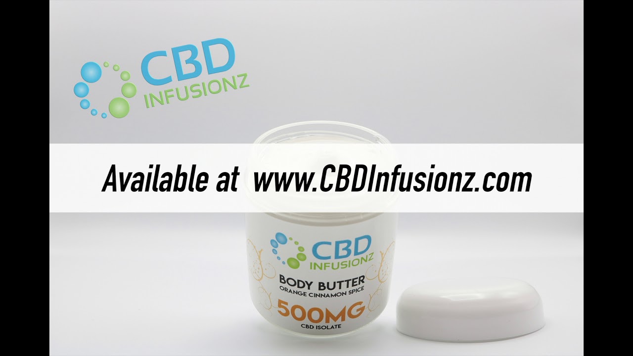 CBD Body Butter Container Display by CBD Infusionz