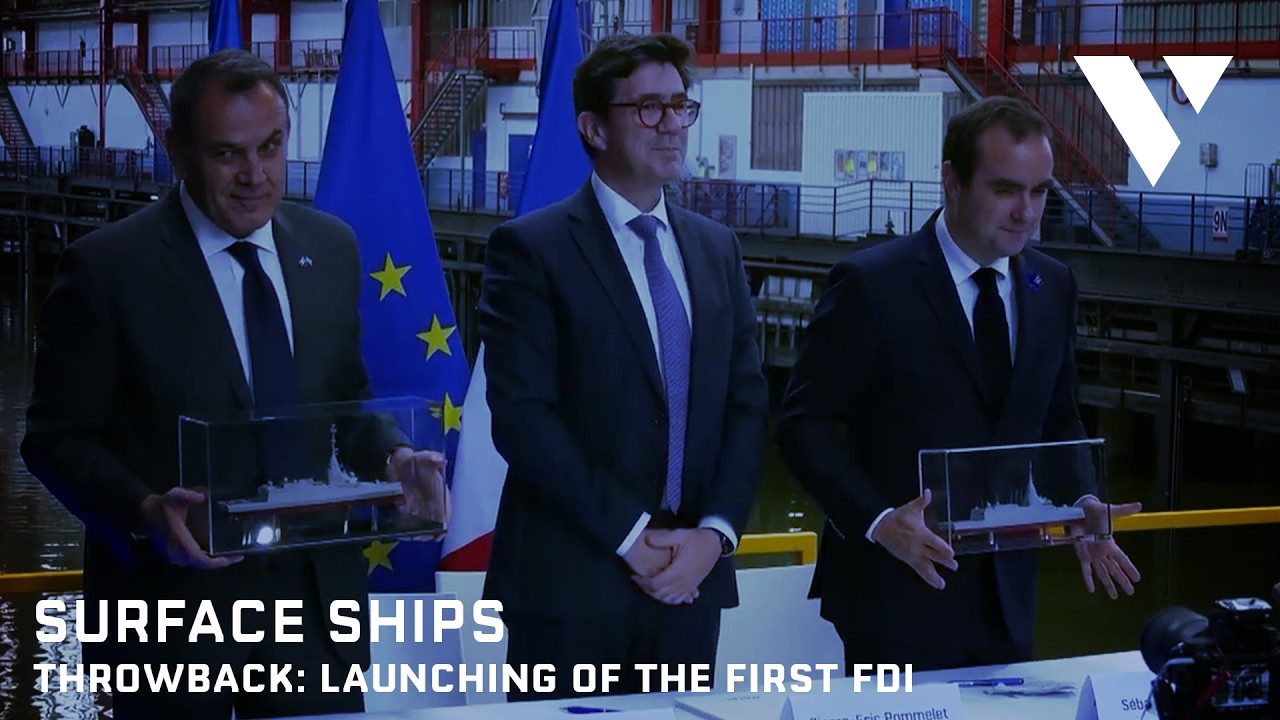 [Throwback] Launching of the first Defence and Intervention Frigate (FDI)
