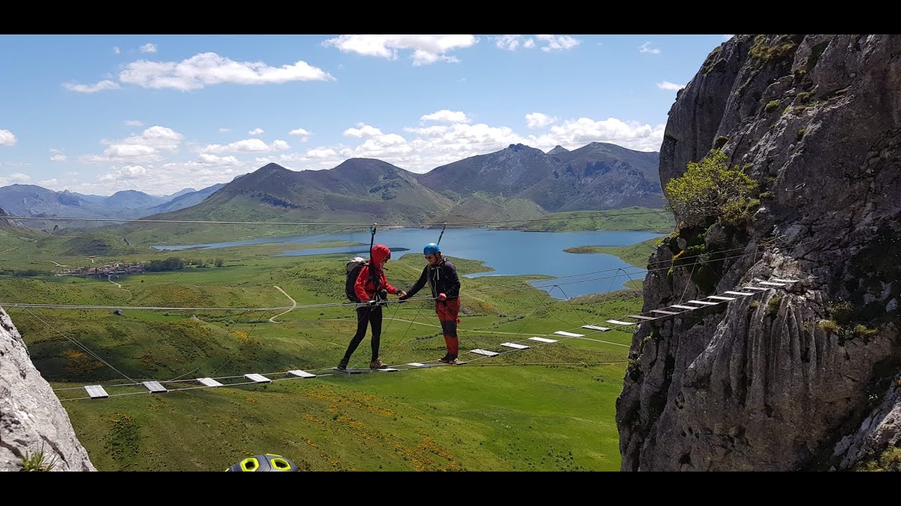 Vía ferrata Flores y Lagunas en Cubillas de Arbás y pico Brazosa