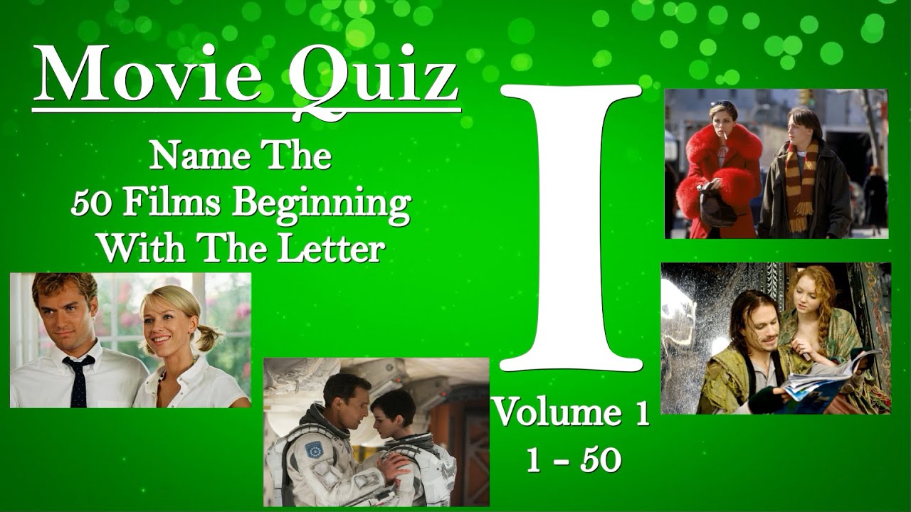 Movie Quiz - Name The 50 Films Beginning With I - Volume 1 - 1 to 50