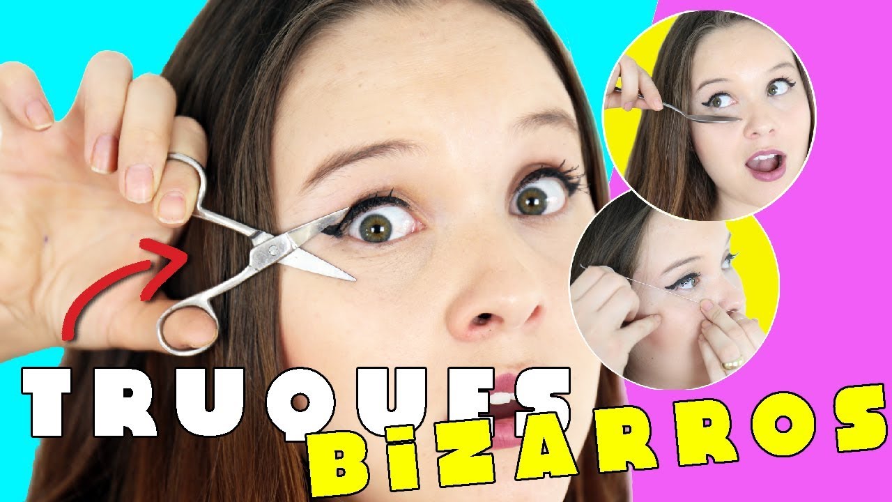 TESTANDO TRUQUES BIZARROS DE DELINEADO 😱 DAIANE PORTELA