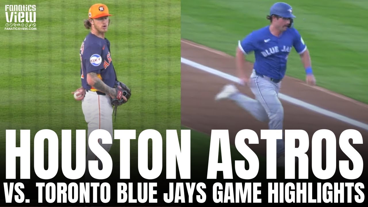 Houston Astros vs. Toronto Blue Jays 2025 Spring Training Highlights | Rodriguez vs. Wesneski