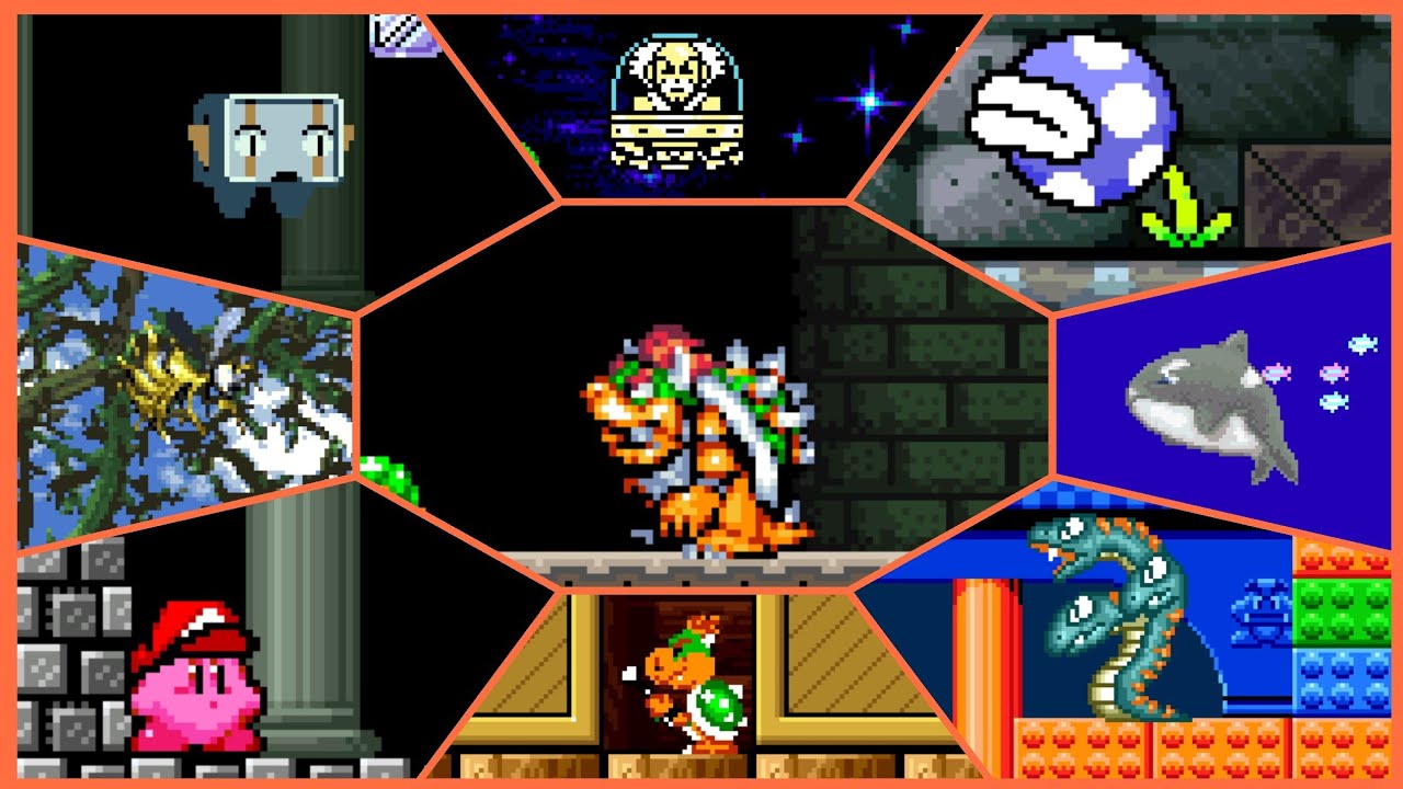 Super Mario World Master Quest 8 The Final Quest: All Bosses + Créditos