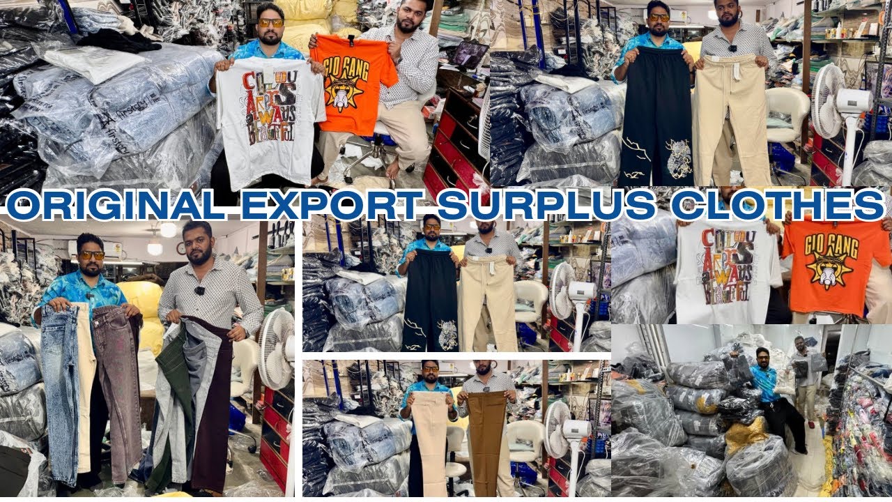 Biggest Cheapest Export surplus Wholesaler | Cheapest branded clothes in mumbai | Export surplus 