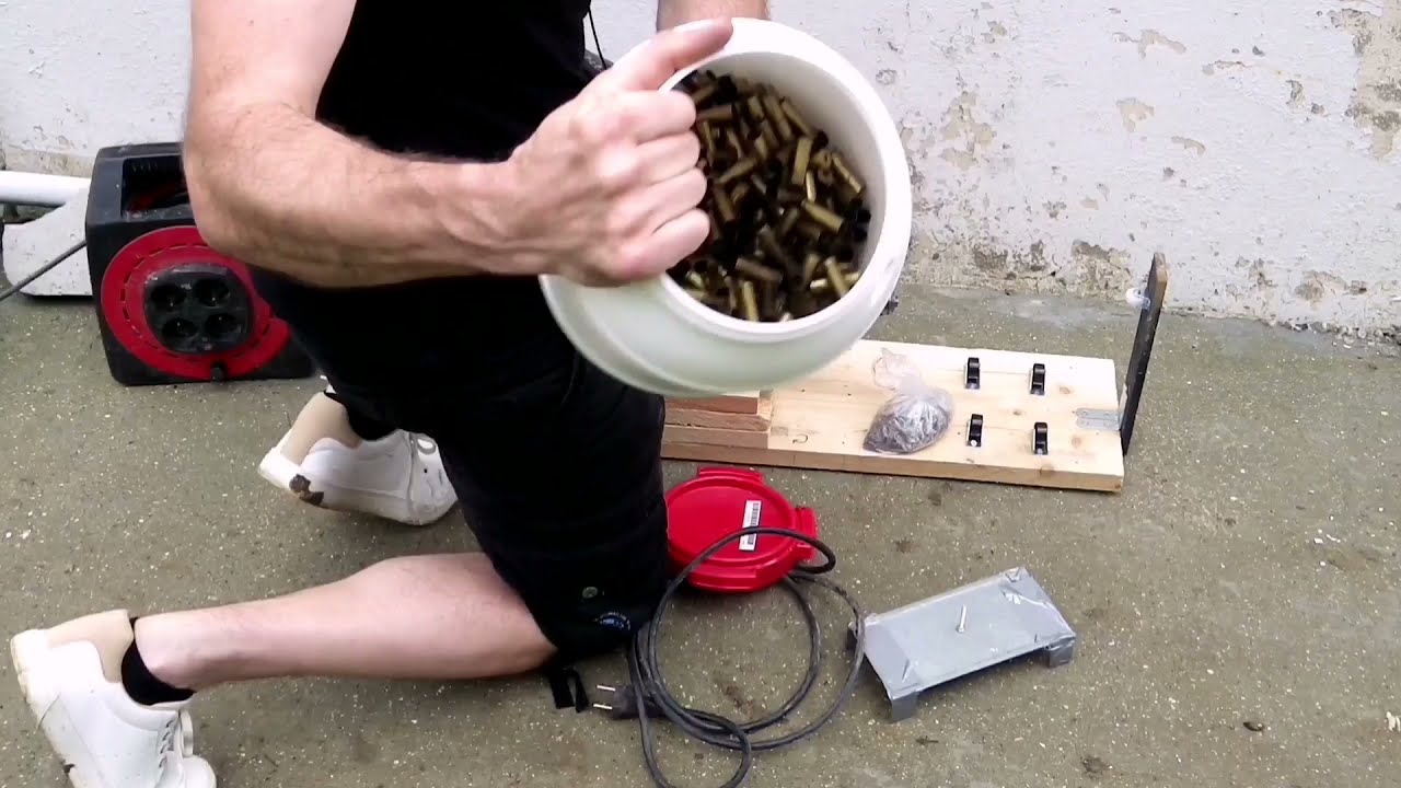 nettoyage des étuis : test d'un tumbler humide maison (ou la chronique d'un semi-fail 😅)