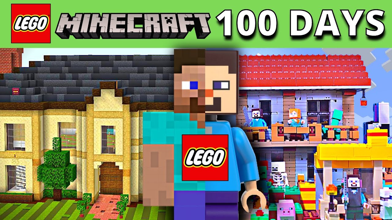 Я потратил 100 дней на сборку LEGO Minecraft…