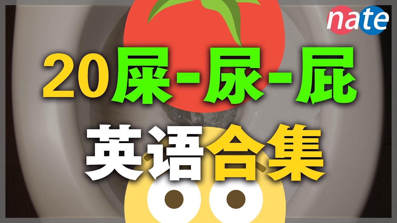 【没用打我】教你拉屎、尿尿的真正英语表达/屎尿屁英文 美剧口语 Nate-Onion English