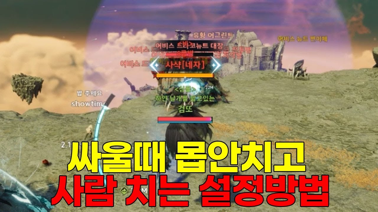 아이온2 PVP할때 몹안때리고 타겟 고정 하는 방법